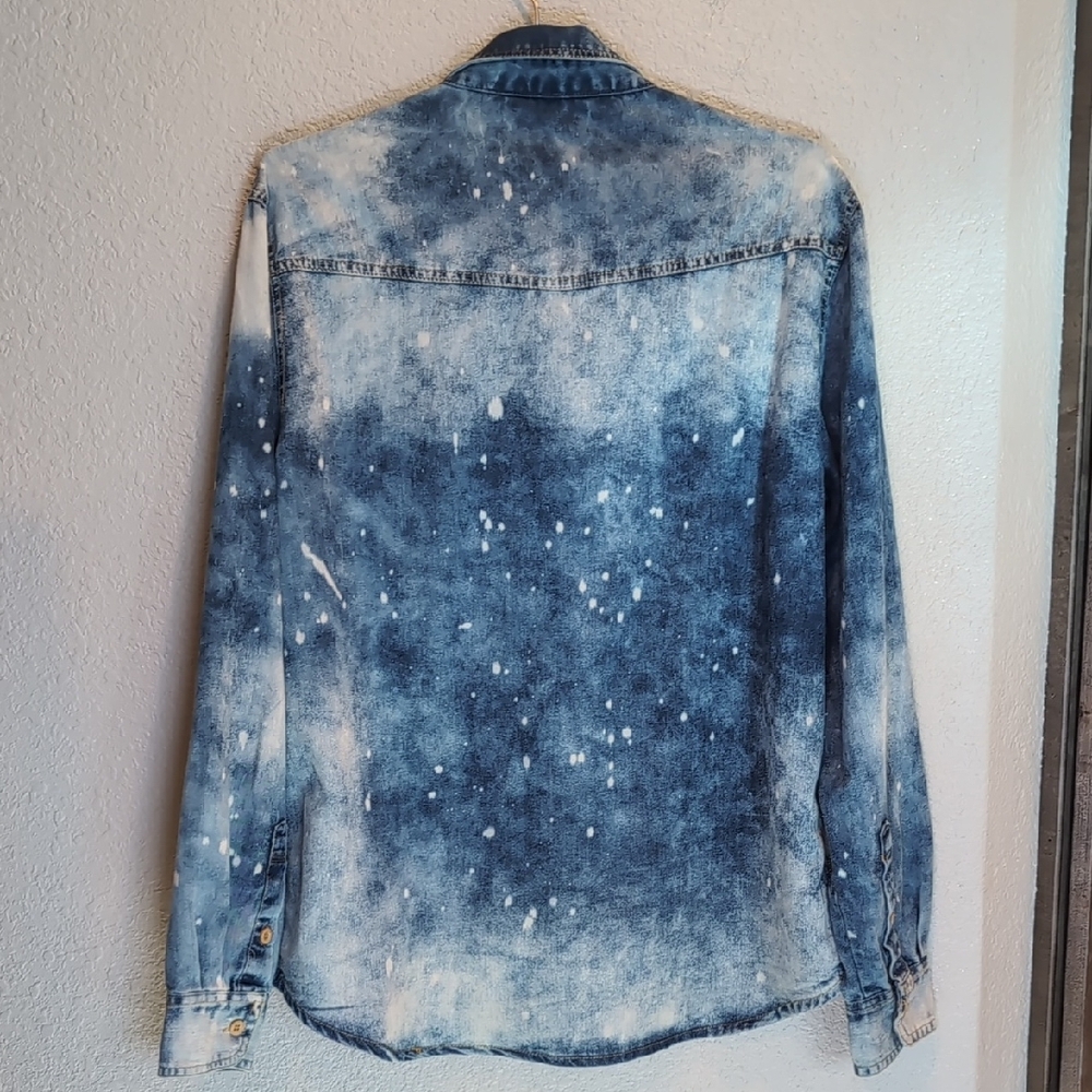 Rocawear Western Denim Button Down Shirt Y2K - Picture 2 of 9